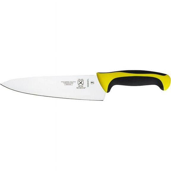 Mercer Cutlery Chefs Knife,8 in Blade,Yellow Handle M22608YL