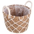 thumbnail image 2 of Cesta de paja tejida para macetas, maceta natural, maceta tejida a mano, 2 of 5