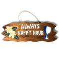 thumbnail image 1 of Tiki Bar Sign "Always Happy Hour" w/ Plumeria & Cocktail | #snd2504550, 1 of 1