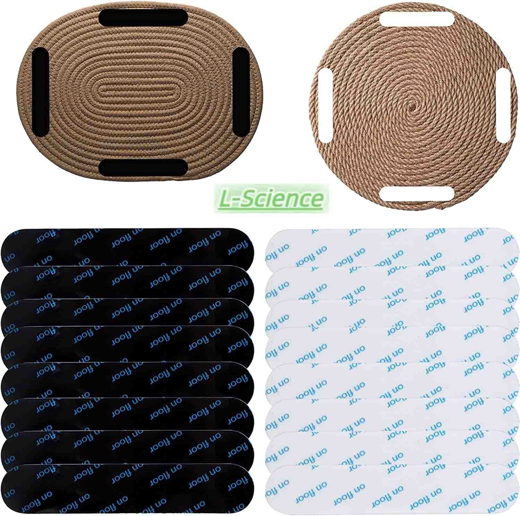 16 Pcs Rug Grippers for Area Rugs, SelfAdhesive Rug Corner Grippers