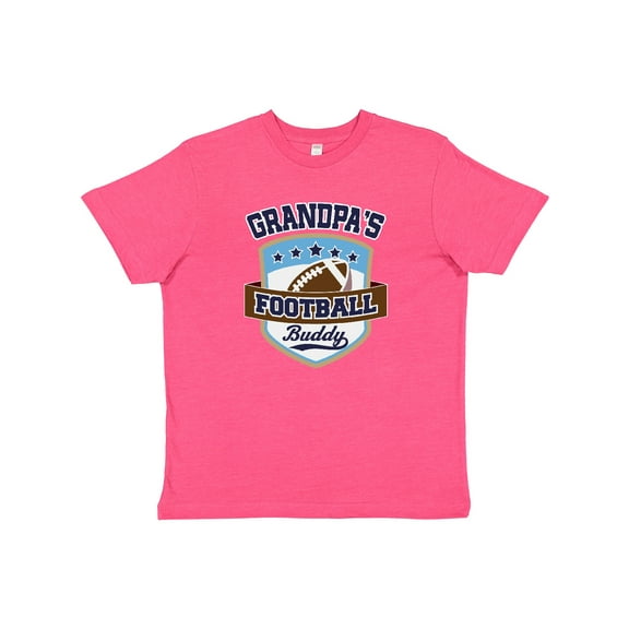 Inktastic Grandpa Football Buddy Youth T-Shirt