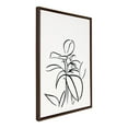 thumbnail image 2 of Kate and Laurel Sylvie Botanical Sketch Print No 1 Framed Canvas Wall Art by The Creative Bunch Studio, 23x33 Brown, Decorative Floral Abstract Art Print for Wall, 2 of 9
