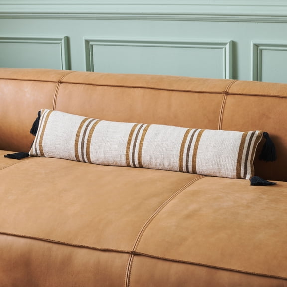 Safavieh Julieta 8" x 36" Bohemian Cotton Decorative Pillows, Brown/Camel