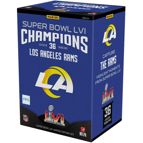 Panini America Los Angeles Rams Super Bowl LVI Champions Team Trading Card Set