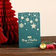 thumbnail image 1 of Tarjetas de felicitación con estampado de aluminio para Navidad, tarjetas de mensaje de bendición, invitaciones de agradecimiento creativas para negocios, suministros de Navidad, 10 piezas, 1 of 4