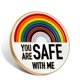 thumbnail image 2 of Pins «You Are Safes with Me» Broche arcoíris Pin esmaltado para solapa Pins esmaltados para enfermeras, médicos y estudiantes Pin broche para gorras, mochilas, insignias, joyería, regalo, 2 of 8