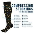 thumbnail image 4 of joogoo Yellow White Stars Socks Women Men Knee High Sock, 4 of 8