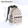 thumbnail image 4 of Haiem Dachshund Dog Puppy Lightweight Backpack for School, Classic Basic Water Resistant Casual Daypack for Travel with Bottle Side Pockets, 4 of 8