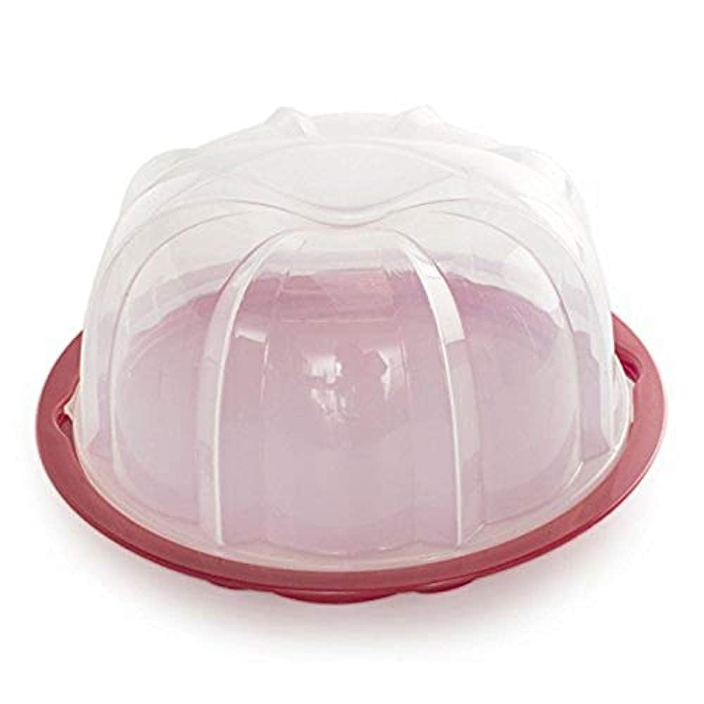 Nordic Ware Bundt Cake Keeper Plastic 13 in L X 12 in W X 7 in H Red