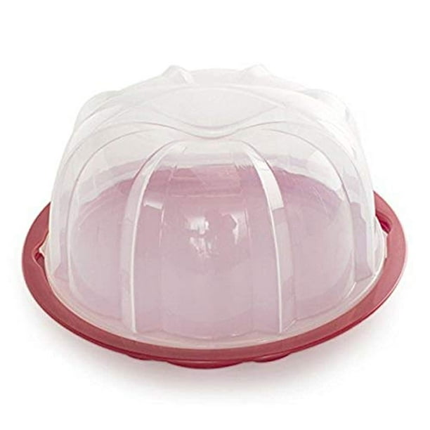 Nordic Ware Bundt Cake Keeper Plastic 13 in L X 12 in W X 7 in H Red