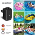 thumbnail image 2 of Bomba eléctrica 2 en 1, inflador y desinflador inalámbrico portátil, recargable por USB, minibomba de aire con 4 boquillas para colchón, cojín de camping, barco, piscina, 2 of 5