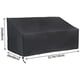 thumbnail image 5 of Adjustable Fit Outdoor Bench Covers, Heavy Duty Waterproof Oxford Fabric Patio Loveseat Cover, 53" W X 26" D X 35" H, Easy To Install And Care For, Black, 5 of 6