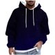 thumbnail image 2 of Sudadera con capucha para hombre, estilo casual, con cuello redondo, estampado, manga larga, blusa de poliéster, 2 of 5