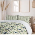 thumbnail image 6 of Ambesonne Botanical Duvet Cover Sets, Leaves Branches Retro, 2-Queen, Cream Olive Green Blue, 6 of 7
