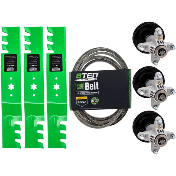 8TEN Blade Spindle Belt Kit for MTD Cub Cadet Yard Man 54 inch RZT54 MK1005609