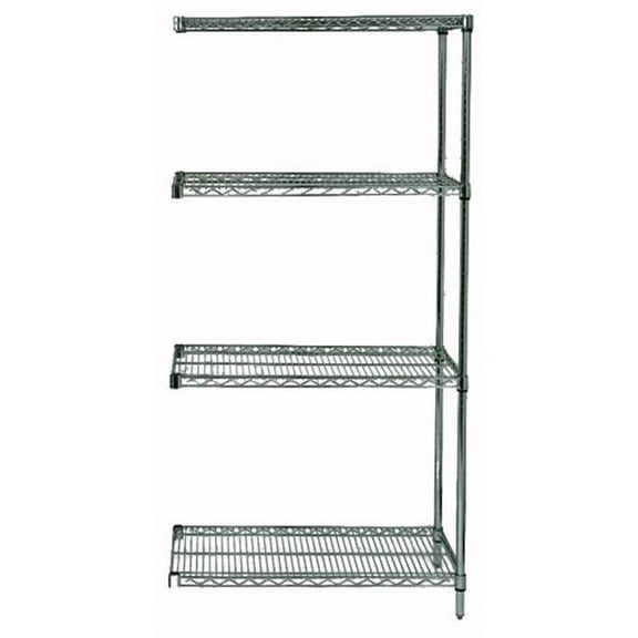 Quantum Storage AD54-1236P 4-Shelf Proform Wire Shelving Add-On Unit - 12 x 36 x 54 in.