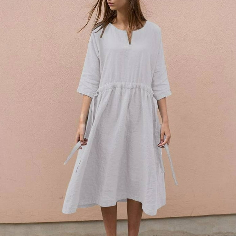 Ersazi Modest Dresses On Clearance Women's Summer Loose Fitting