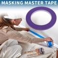 thumbnail image 2 of Cinta de pintor Unique Bargains, fácil de quitar, cinta de enmascarar Master Tape 140U púrpura, 0.2 pulgadas x 52.5 yardas, 2 of 6