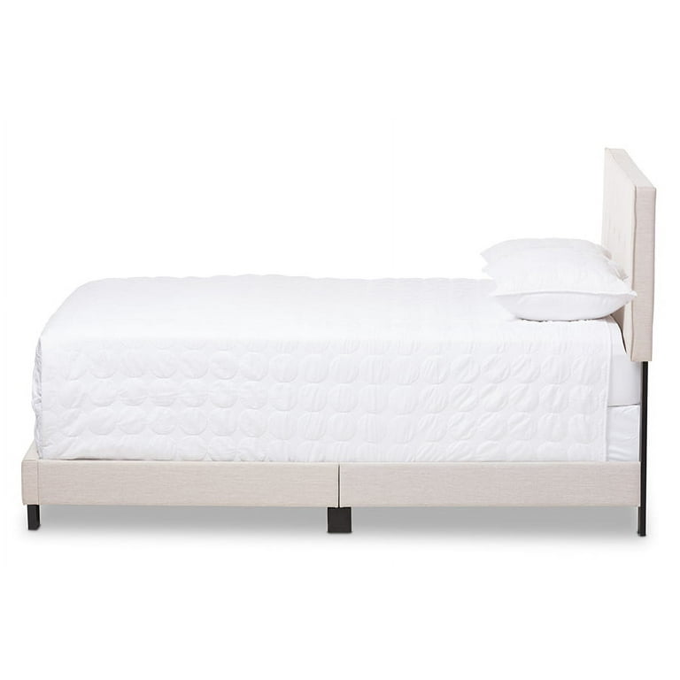 Baxton Studio Hampton Modern and Contemporary Light Beige Fabric Upholstered Queen Size Bed Baxton Studio Hampton Modern and Contemporary Light Beige Fabric Upholstered Queen Size Bed