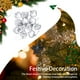 thumbnail image 4 of Moyic 12 Uds. De bolas de árbol de Navidad en forma de corazón, adornos navideños, hermosas vacaciones, decoración festiva para el jardín del Kits de decoración para fiestas Plata Moyic HA061473-02B, 4 of 6