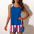 thumbnail image 4 of Maqroz Independence Day Bikini Set for Women 4Th Of July Patriotic Two-Piece Swimsuit Stars and Stripes Prints Swimwear Tankini Top with Striped Shorts Casual Athletic Beach Bathing Suit, 4 of 7