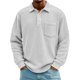 thumbnail image 1 of pstuiky manga larga para hombre, Cárdigan informal de color liso para hombre, con botones, mangas largas y bolsillo de solapa Tops de talla grande para hombre xxl, 1 of 7