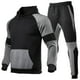 thumbnail image 2 of Traje deportivo de manga larga para hombre, bolsillos cómodos informales y sudadera con capucha de terciopelo Pompotops  oipoqjl29477, 2 of 3