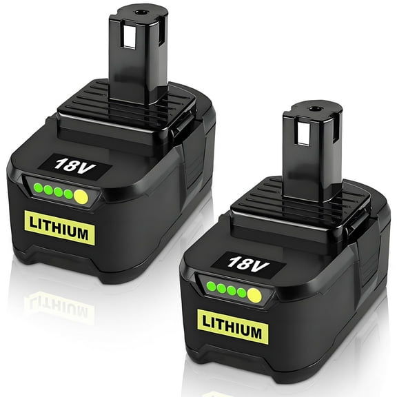 2 Pack Lithium-Ion 8000mAh Replacement for Ryobi 18V Battery Compatible with Ryobi Battery Fits for Ryobi Battery 18V Cordless Power Tools and Chargers P102 P103 P104 P105 P107 P108 P109 P190 P122