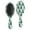 Green Christmas Tree, variant on Multicolor Christmas Icon Pattern Hair Brush,Girls Detangling Hair Brush,Glide Through Tangles with Ease for Wet & Dry Hair,8.8"X2.8"