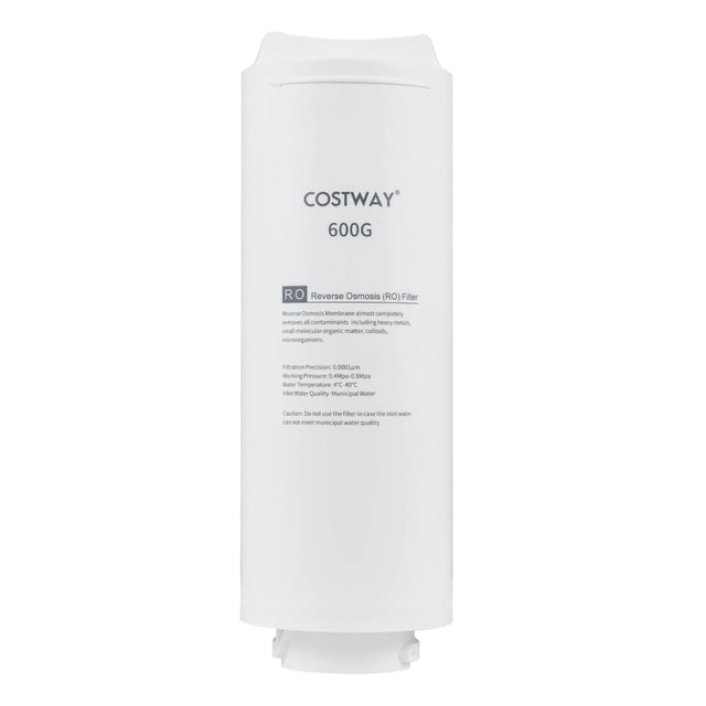 Costway Filtre RO de Remplacement 600 GPD pour Système d'Osmose Inverse sous l'Évier AW-RB20/RB05 Blanc-600 GPD