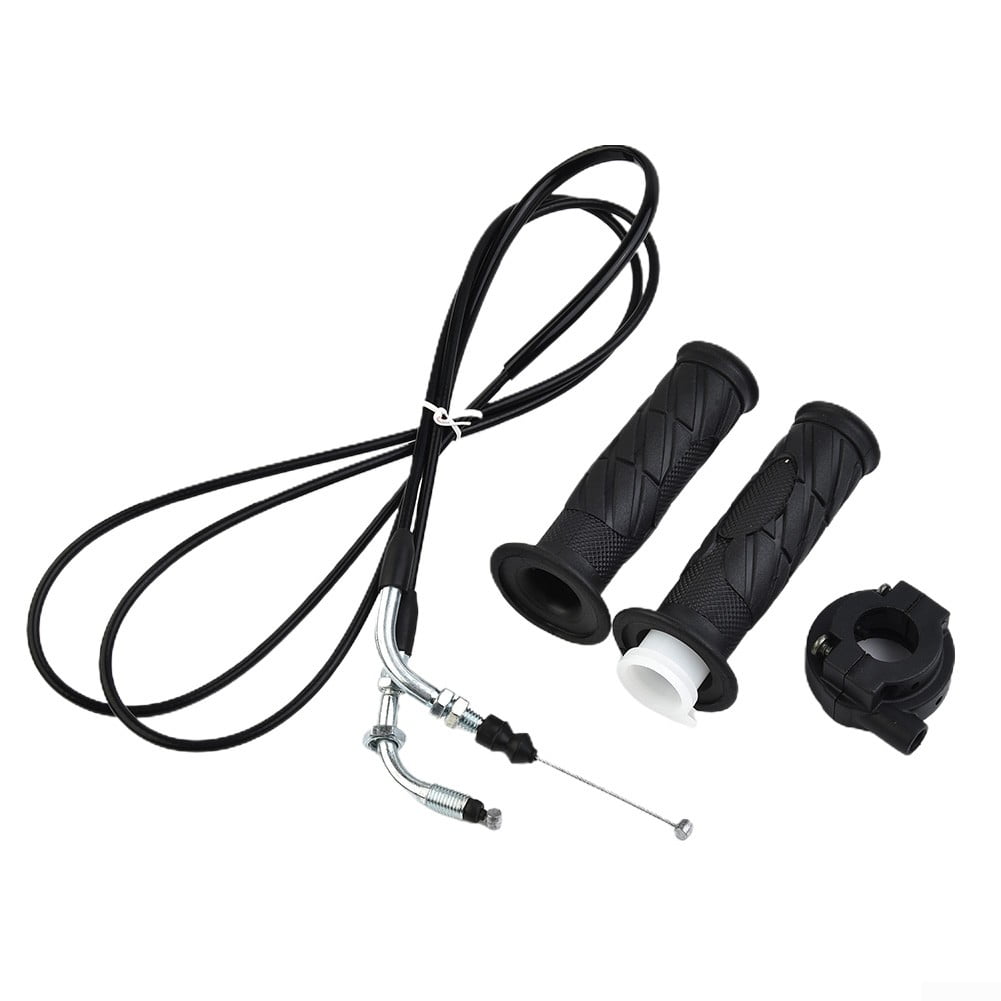 2pcs Moped Scooter Motorcycle Throttle Handle Turn Handlebar Grip Cable Throttle For GY6 125-150CC ATV/Bike