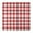 Red And White, variant on Gray White Plaid Checkered Pattern Square Fitted Tablecloth with Elastic Edge,Square Table Cover,Washable Elastic Table Cover for Home Kitchen Party Decor 34"x34"