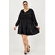 thumbnail image 5 of Vestido de satén Roman Fashion Tallas Extras 1250 Negro 36, 5 of 7