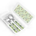 thumbnail image 4 of Gaeub Cute Panda Bear In Greenery Forest Print 3-Piece Children Knife Spoon Fork Set,Stainless Steel Child Flatware Set,Kids Utensils Set with Case for Lunch Box (Fork Spoon Knife Combo), 4 of 8