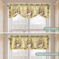 thumbnail image 5 of Tie Up Valance Curtain for Kitchen,Cute Elephants Bears Giraffes Rod Pocket Short Curtains Adjustable Tie-Up Shade Valances,Children's Day Sunflowers Window Treatment for Bathroom Living Room Bedroom, 5 of 9
