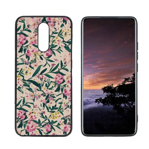 Compatible with LG X4 Phone Case, Little-Flowers-81 Case Men Women, Flexible Silicone Shockproof Case for LG X4
