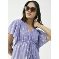 thumbnail image 4 of Moomaya Printed Wrap Style Dress, Knee-Length Summer Tiered Dress For Women, 4 of 8