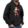 thumbnail image 3 of DODADAWANJ Christmas Funny Hoodie for Men Santa Claus Graphic Pullover Hoodies Hooded Drawstring Sweatshirt for Funny Christmas Gifts S, 3 of 5