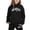 Black, variant on Hauaitttt Stylish Girls Outfits Set for Casual Winter Wear Printed Hooded Sweatshirt Ensemble for Ages 1 To 9 with Easy Care Instructions Female Baby Clothes