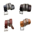 thumbnail image 4 of fastboy Style To Next Level With Punk Rock Style Rivet Belt Comfort And Durability Belt For Women Punk Belt coffee 115cm 1Set, 4 of 6