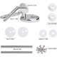 thumbnail image 2 of Bisagras de asiento de inodoro de aleación de zinc Accesorios y accesorios para asientos de inodoro con acabado cromado Bisagras de repuesto perfectas para la mayoría de los asientos de inodoro de MD, 2 of 5