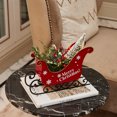 thumbnail image 3 of Metal Sleigh Christmas Santa Sleigh Basket Table Christmas Decor Baskets For Gifts Empty Decor For Holiday Table, 3 of 5