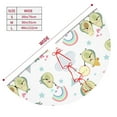 thumbnail image 5 of Kll 48" Christmas Tree Skirt Green Blue Avocado Xmas Tree Skirts Mat For New Year Xmas Holiday Party Indoor Outdoor Home Decoration, 5 of 9