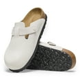 thumbnail image 2 of BIRKENSTOCK BOSTON SUEDE EMBOSSED Clogs Corduroy Antique White, 2 of 8