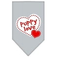 thumbnail image 1 of Puppy Love Screen Print Bandana Grey Small, 1 of 1