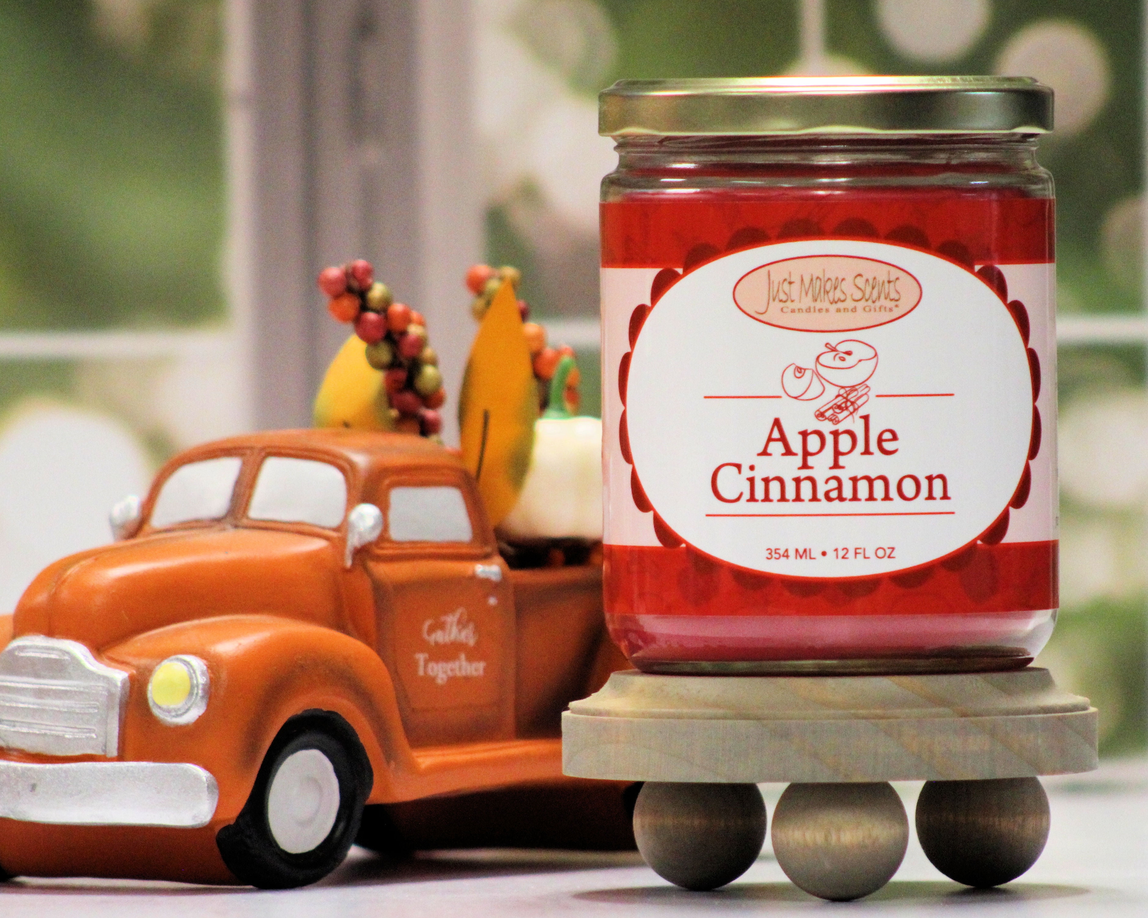 Apple Cinnamon Salsa Jar Candle 12oz- Just Makes Scents Candles & Gifts
