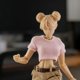 thumbnail image 5 of Figura de acción femenina a escala 1/12, camiseta corta, ajustada, fácil de usar, cuello redondo, accesorio práctico, para vestir, durabilidad, ropa Rosa, 5 of 7