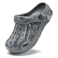 thumbnail image 7 of Ballaza Kids Camo Garden Clogs - Comfortable, Colorful Slip-On Clog Mules for Boys and Girls - Perfect for Beach, Pool, and Everyday Wear,Grey/White,Todder 6, 7 of 7