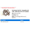 thumbnail image 2 of Fuel Injector Seal Kit - Compatible with 1998 - 2000 Volvo S70 2.4L 5-Cylinder 1999, 2 of 2