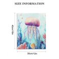 thumbnail image 3 of GooTPa Watercolor Jellyfish Canvas Wall Art, Canvas Prints Wall Art for Living Room Bathroom Bedroom Office, Art Print Painting for Home Decorations - 12x16in, 3 of 5